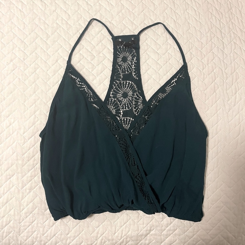 Green Crop Top